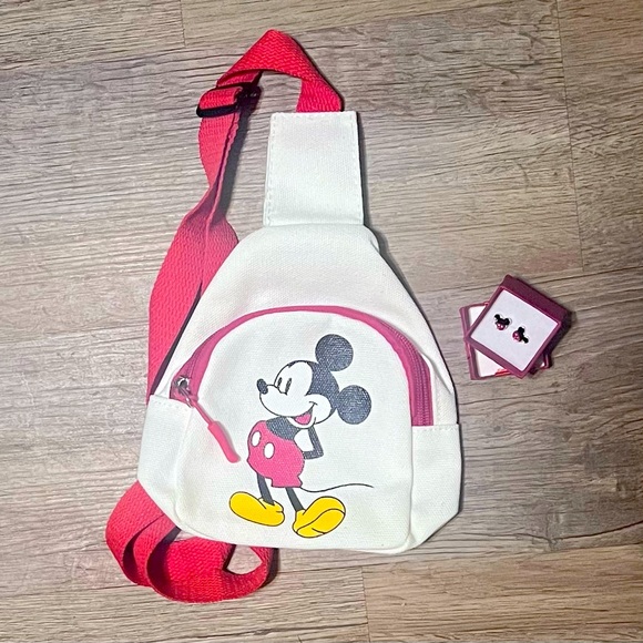 Mickey Mouse Sling Bag & Stud earrings - Picture 3 of 3